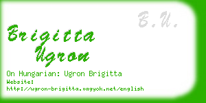brigitta ugron business card